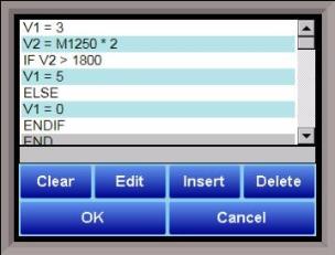 Instrument Calculation Editor Screen